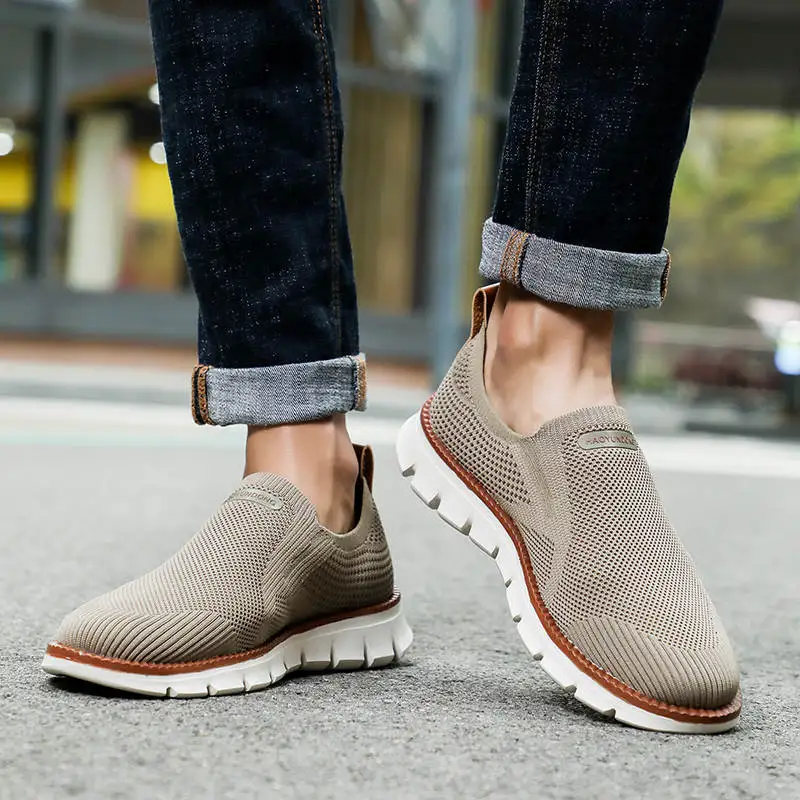

Casual Shoes 2023 New Sneakers Without Laces Men Antiskid Walking Shoes Trending Working Shoes for Men Driving Slip-On Tennis
