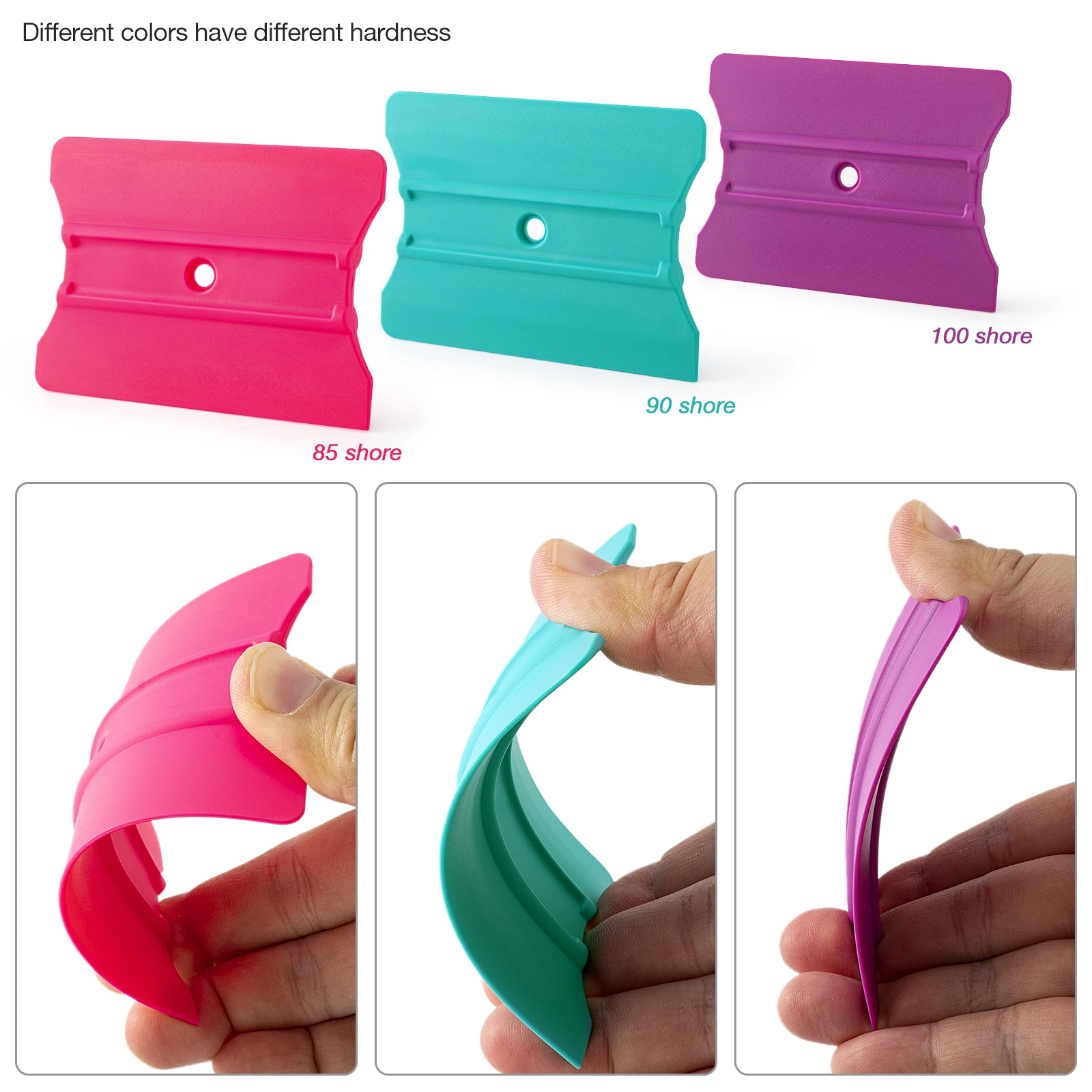 Car Wrapping Tools Vinyl Squeegee Window Tinting Squeegee Automotive Film Tools Window Tint Squeegee EHDIS 5pcs Wrap Squeegee With 10pcs Fabric Cloth Soft Felt Edge Vinyl Scraper Window Tinting Sign Making Car Film Sticking Tools