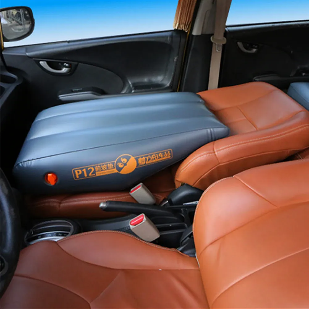 Car Travel Bed Inflatable Mattress Gap Pad Flat Front Seat PVC Slope Pad Air Mattress Bed Inflatable Couch Car Sleeping New