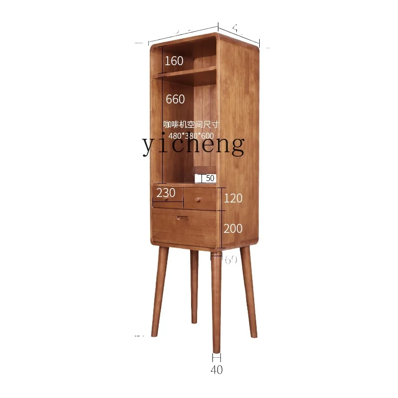 

Tqh Solid Wood Cabinets Floor-Standing Household Coffee Cabinet Kitchen Sideboard Cabinet Living Room Storage Cabinet