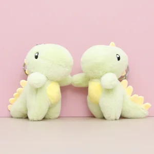 new exquisite Cute pendant dinosaur soft plush sweet keychain  fashione bag green decorate christmas birthday  gift