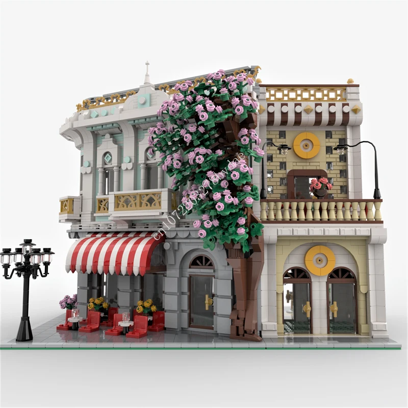 

Flower Shop Apartment Modular MOC Creative City Street Model Building Blocks brick Architecture DIY Education Assembly Toys Gift
