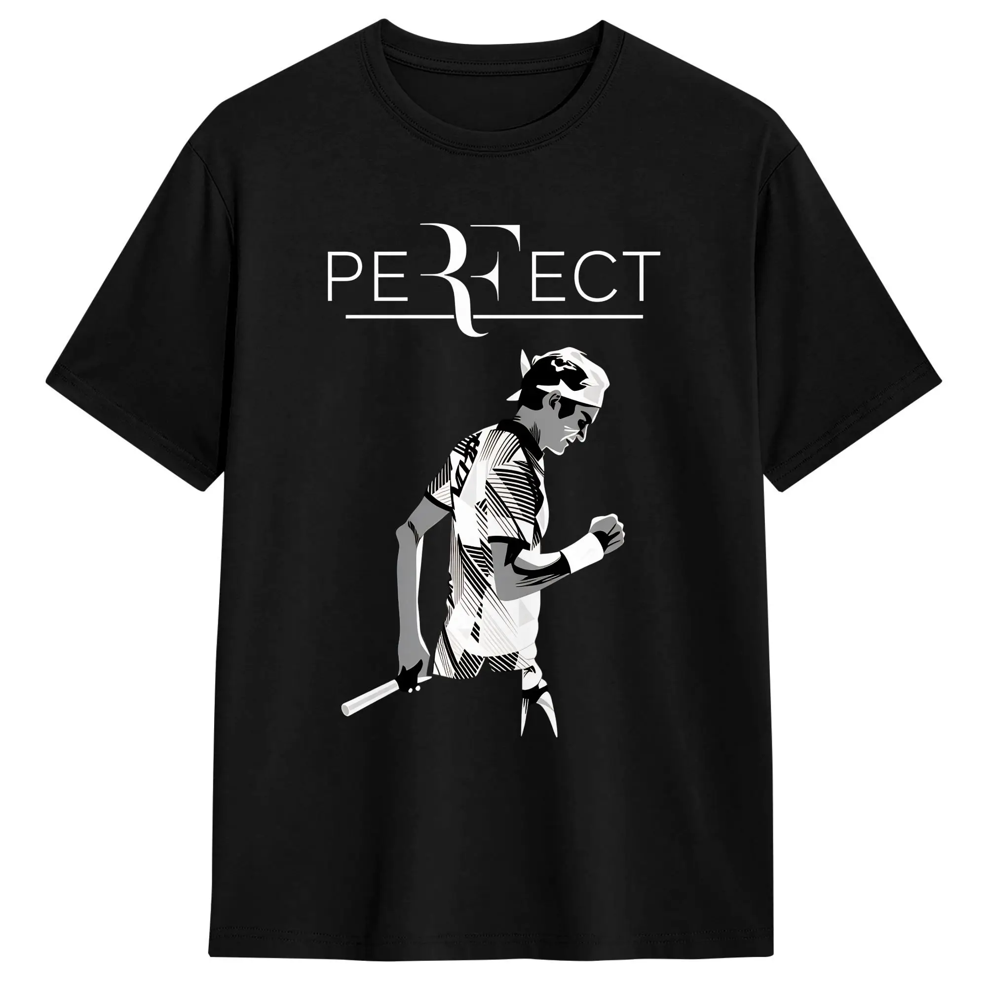 RF Roger Federer That Cotton T-Shirt für Herren, sommerliche ästhetische T-Shirts, Harajuku-T-Shirts, übergroße bedruckte Oberteile