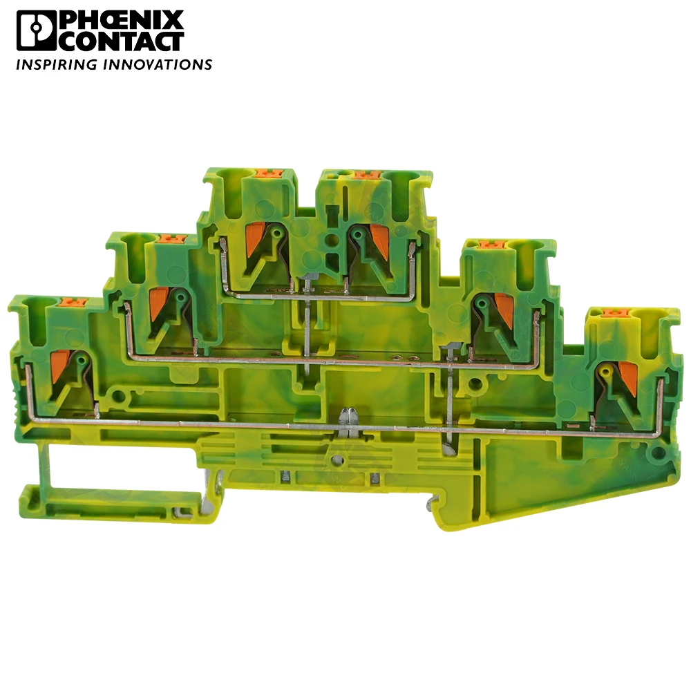 

1 шт. Феникс контактный нажимной дизайн пружинного типа Din-рейка без винтов подача через заземление клеммные колодки PT 2,5 3PE 3210525