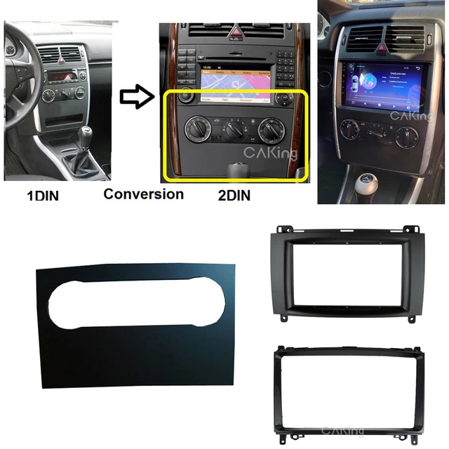 Car Radio Fascia For MERCEDES BENZ A class (W169) 2004-2012 Dash Kit  Install Facia Panel Console Bezel Adapter Plate Trim Cover - AliExpress