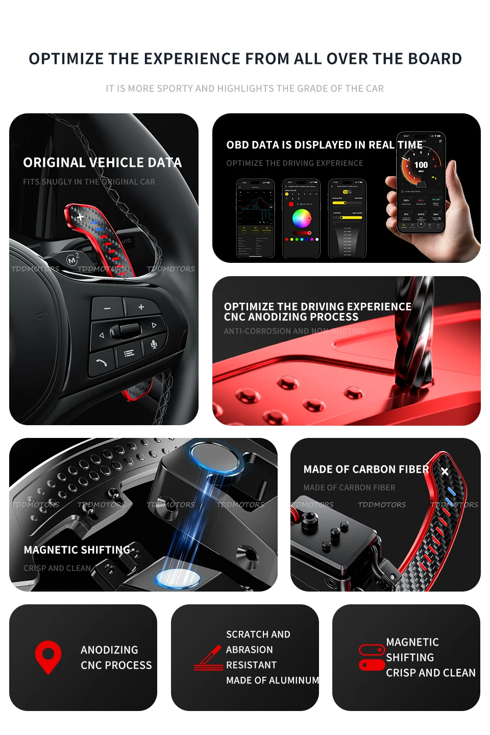 MC Carbon Fiber Magnetische Lenkrad Paddle Shifters Für BMW F G Auto Chassis BMW 7 8 Serie F01 F02 F03 G11 G12 G70 F91 F92 – Detail 2