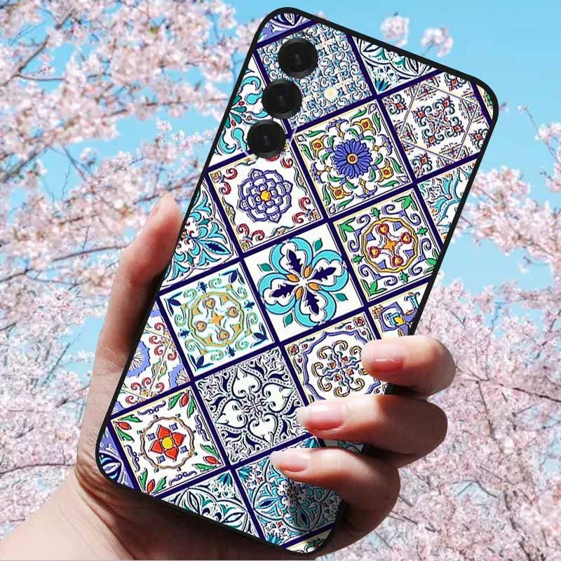 3D Relief Flower Embossed Soft Silicone Case with Cartoon Owl Design