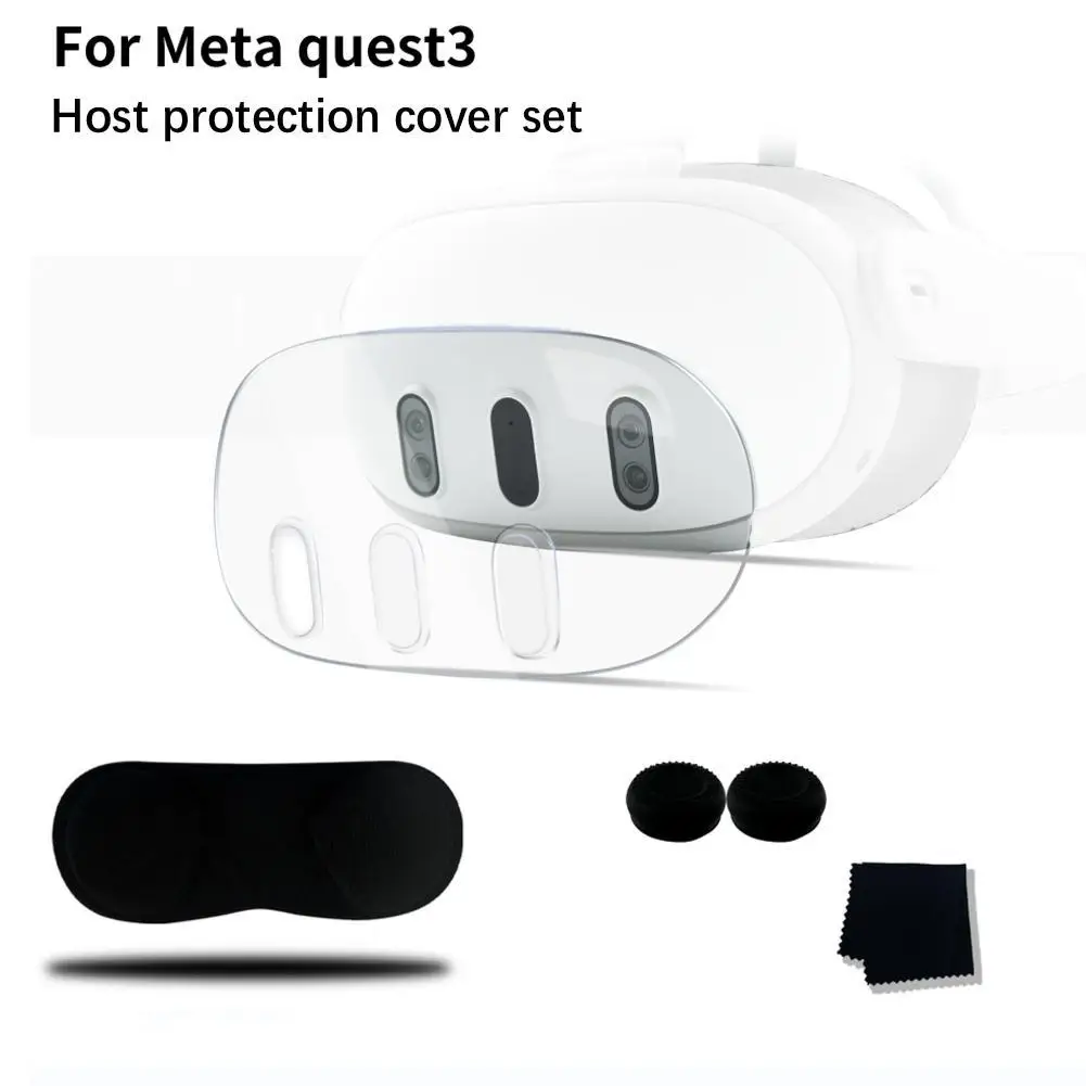 

Прозрачный защитный чехол для шлема виртуальной реальности Meta Quest 3, 1 комплект