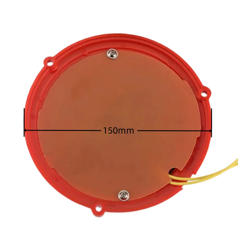 학교 화재 경보 원형 전기 벨 레드, 직경 6 인치, DC12V, DC24V, AC220V, 150mm