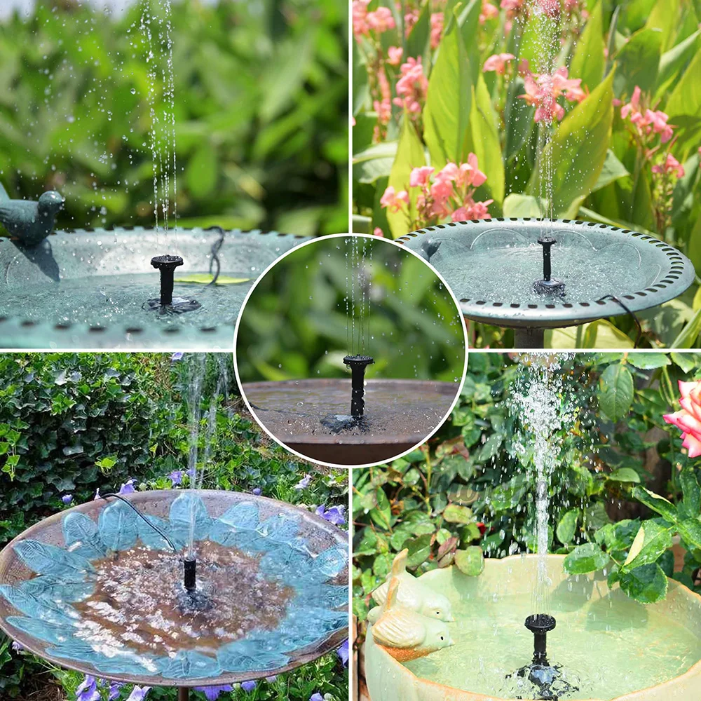 Solar Fountain Water Pump Kit Solar Powered Water Fountain With Stake For Outdoor Bird Bath Pond Pool Garden Fish Tank Yard solar fountain solar fountain pump water fountain garden pond fountain solar water pump bird bath bird bath supplies