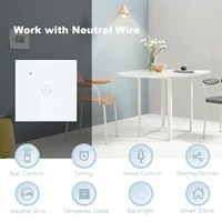BSEED 3Packs Wifi Touch Switch 1Gang 1/2/3 Way Smart Wall Light Switch Wireless Alexa Switch Google Home APP Switch 3 Positions - Image 3