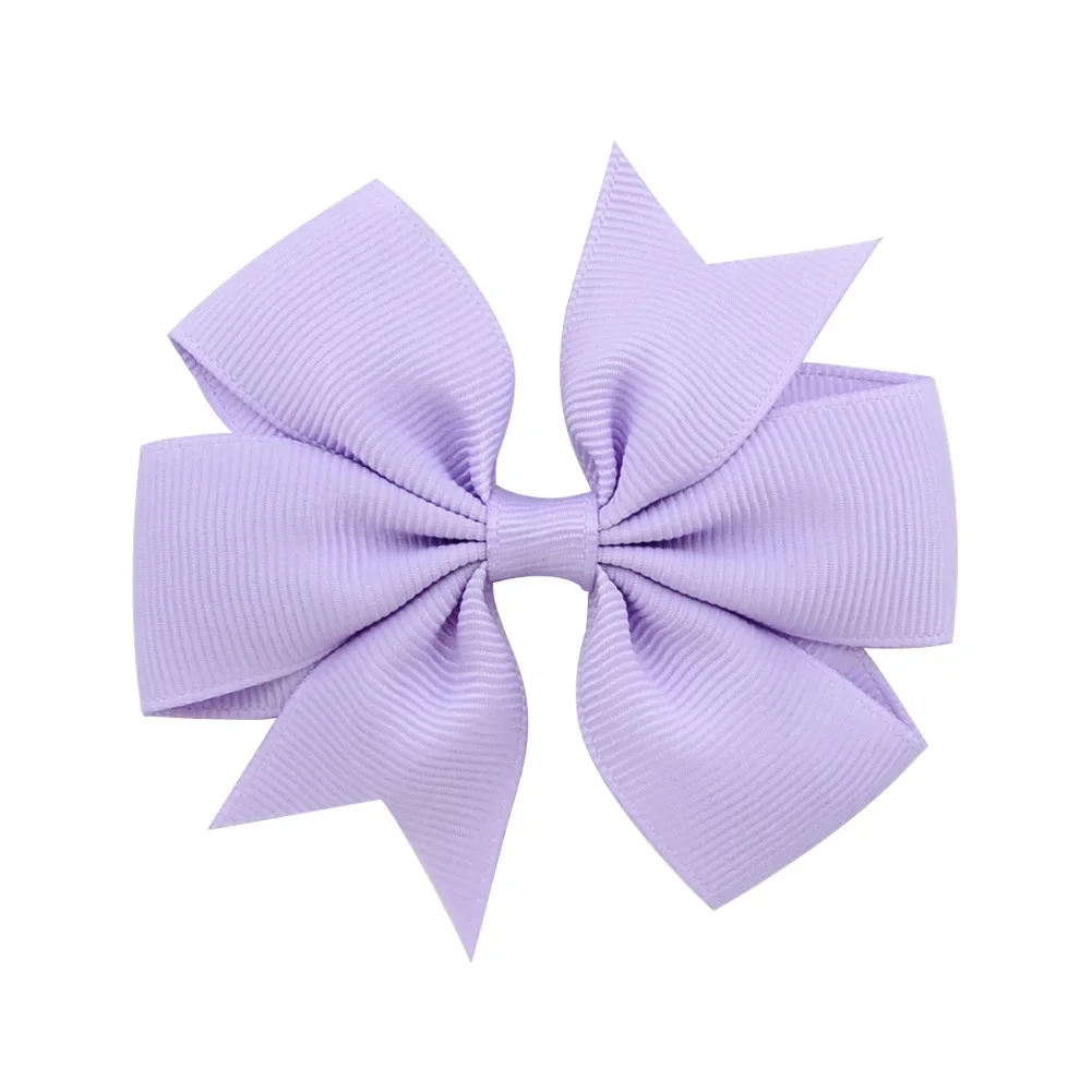 Vibrant Solid Grosgrain Ribbon Hair Bows for Girls - Boutique Hair Clips & Accessories