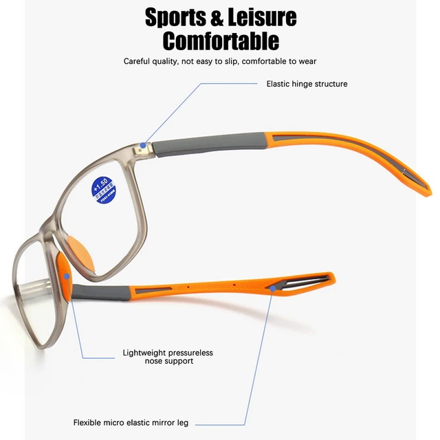 خفيفة سيليكون نظارات القراءة للرجال والنساء ، ومكافحة الضوء الأزرق ، نظارات  قصر النظر الشيخوخي ، نظارات الرؤية البعيدة ، الديوبتر إلى زائد 4.0 ،  والأزياء - AliExpress