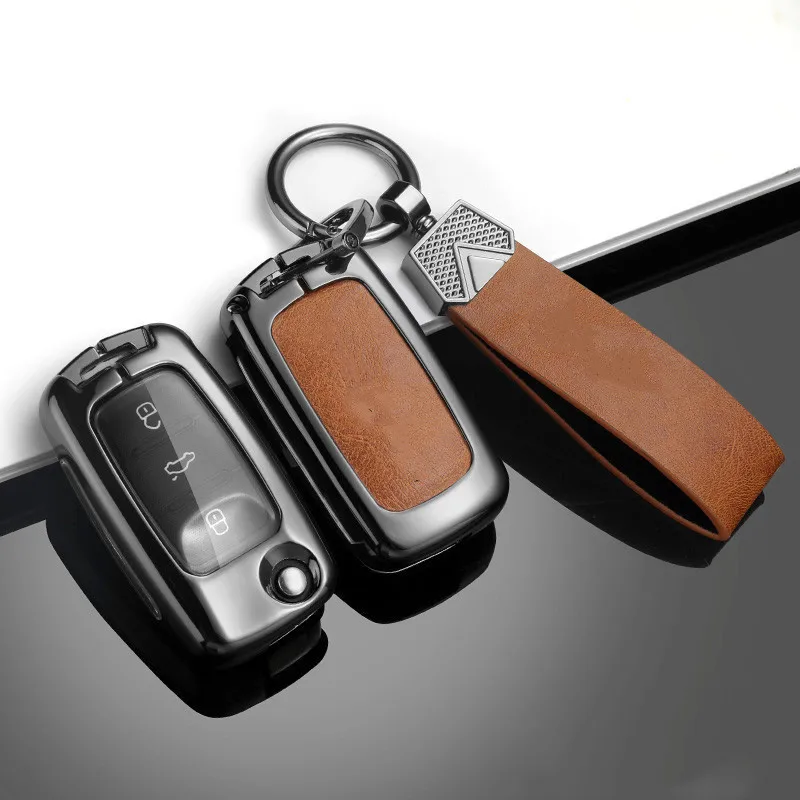 

Флип-чехол из сплава для Volkswagen VW Polo Golf Passat чехол Caddy Skoda Octavia Seat Leon Altea, автомобильные аксессуары
