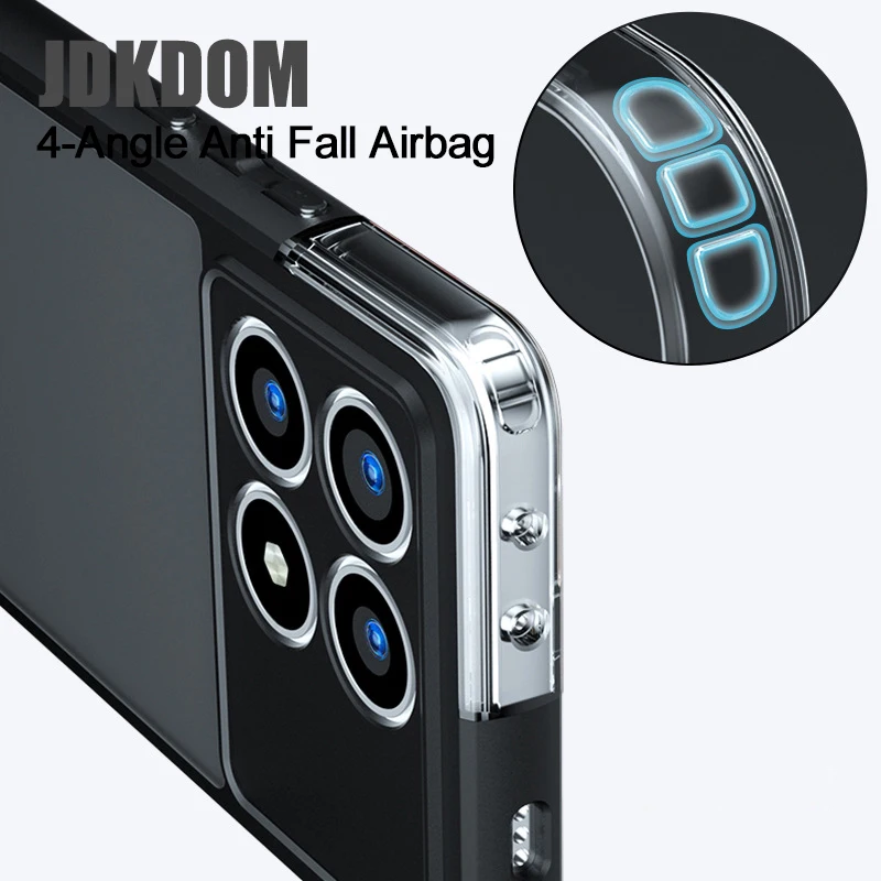 Magnetic Matte Phone Case with Enhanced Durability and Sleek Design