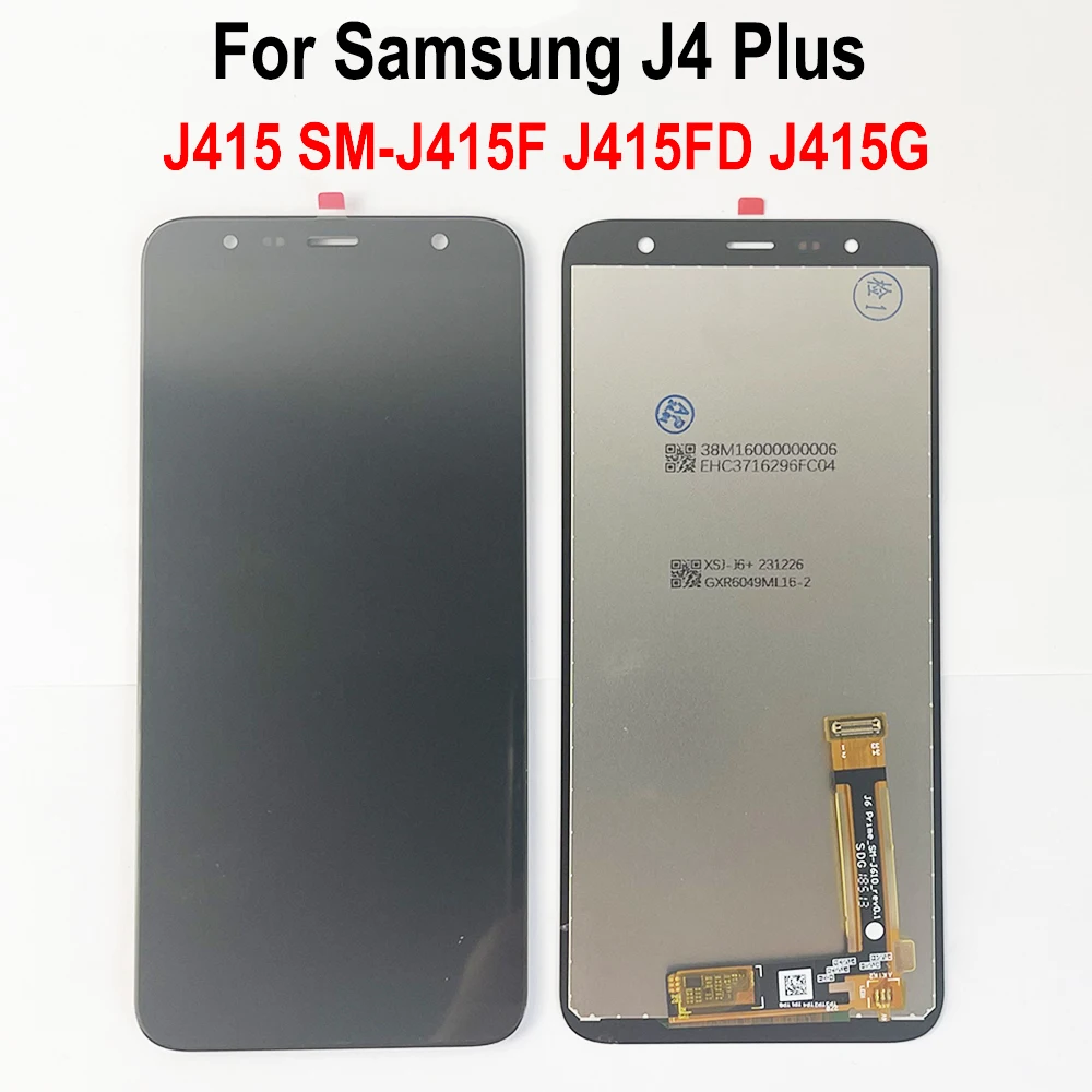 

Display For Samsung J4 + 2018 J4 Plus J415 SM-J415F J415G LCD Display Touch Screen Digitizer Assembly Replacement Parts