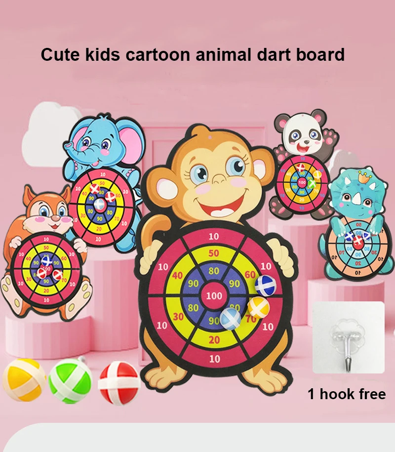 

Montessori Dart Board Target Sports Game Toys For Children 4 To 6 Years Old Outdoor Toy Child Indoor Girls Sticky Ball Boys Gift