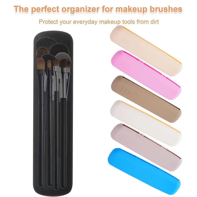 Travel Makeup Brush Holder Silicone Makeup Brush Case Bag Portable Cosmetic  Waterproof Organizer Porta Brochas De Maquillaje - AliExpress
