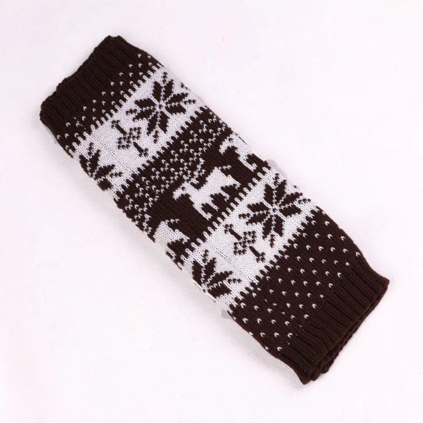 Boot Socks Womens Winter Leg Warmers Ankle Stretch Slouch Warm Thermal Ladies Wool Knitted Snowflake Female Gaiter Christmas