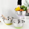 5pcs Mixing Bowls, Stainless Steel with Sealed Lid, Non-Slip Bottom, Size 1.5/2/2.5/3.5/4QT, Perfect for Food Storage 3