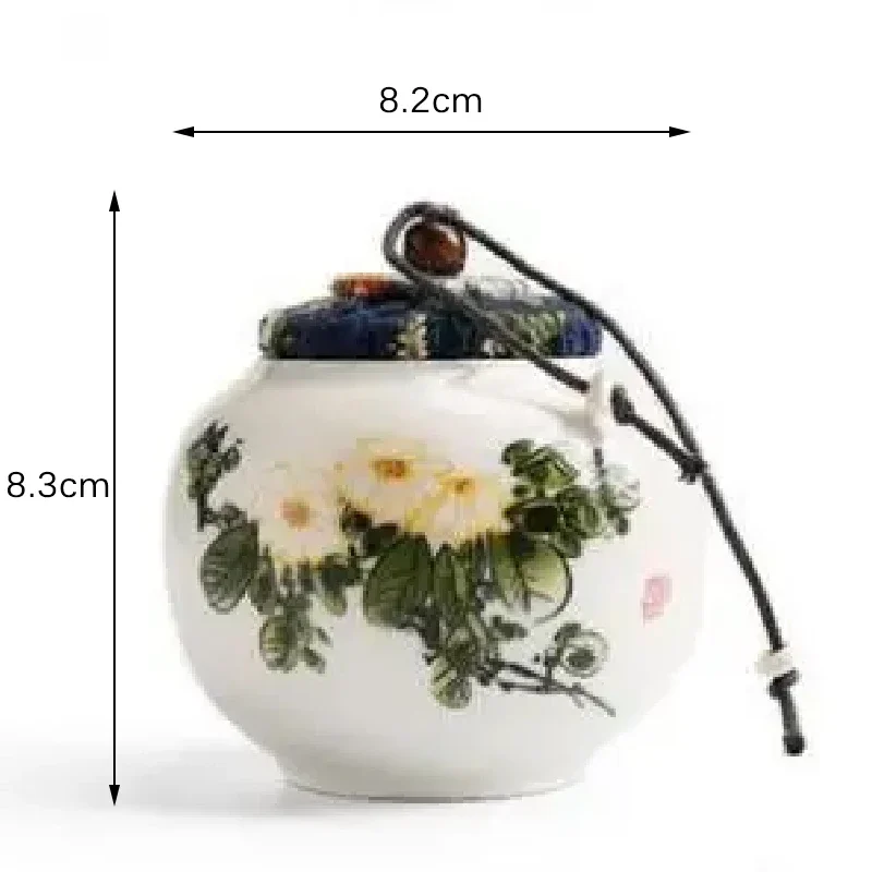 Japanese-style Ceramic Sealed Jar Storage Jar Household Storage Box Living Room Coffee Table Decoration Desktop Ornaments ceramic storage jar