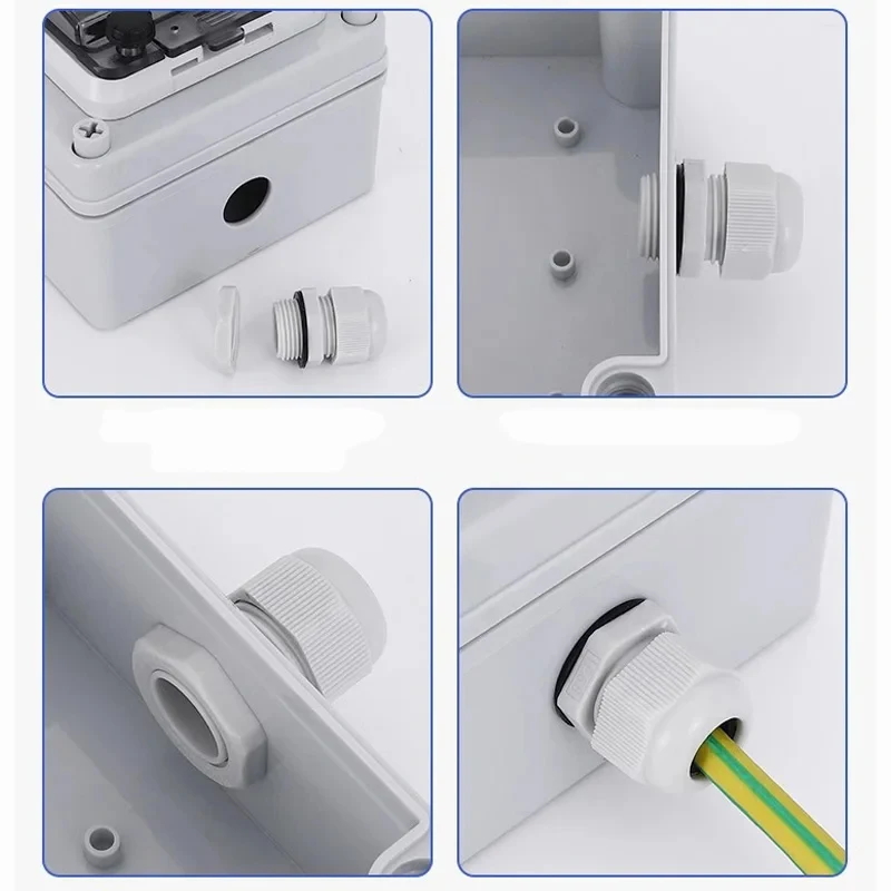 Description Picture 6 of item10/5pcs Waterproof Cable Gland Connector IP68 White Black Nylon Plastic Metric Cable M20 M22 M24 M25 for 10-16mm Cable