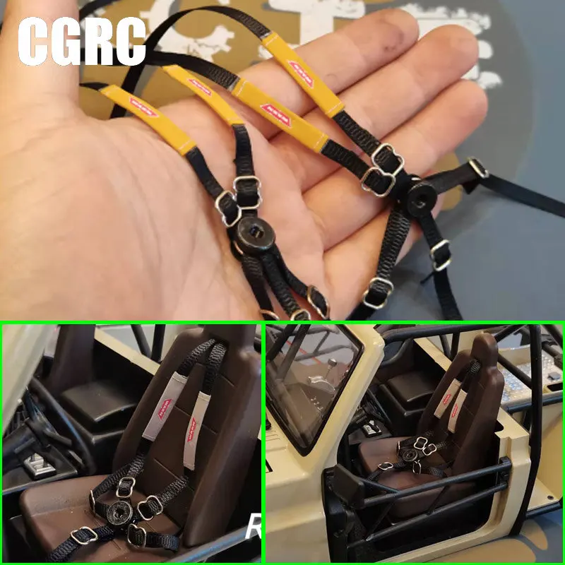 SimulatedCabsSeatBeltUpholsterySeatStrapsfor110RCCrawlerCar