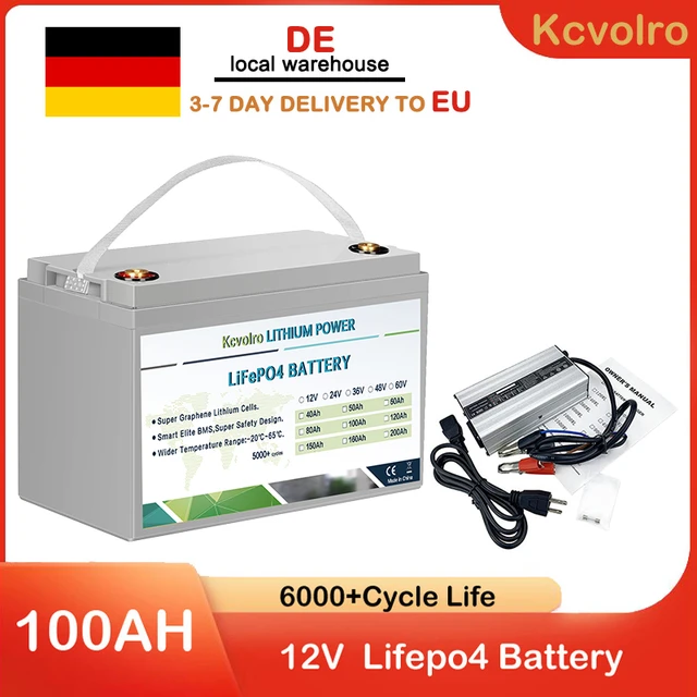 Lifepo4 Battery 12v 100ah, Lifepo4 Kcvolro