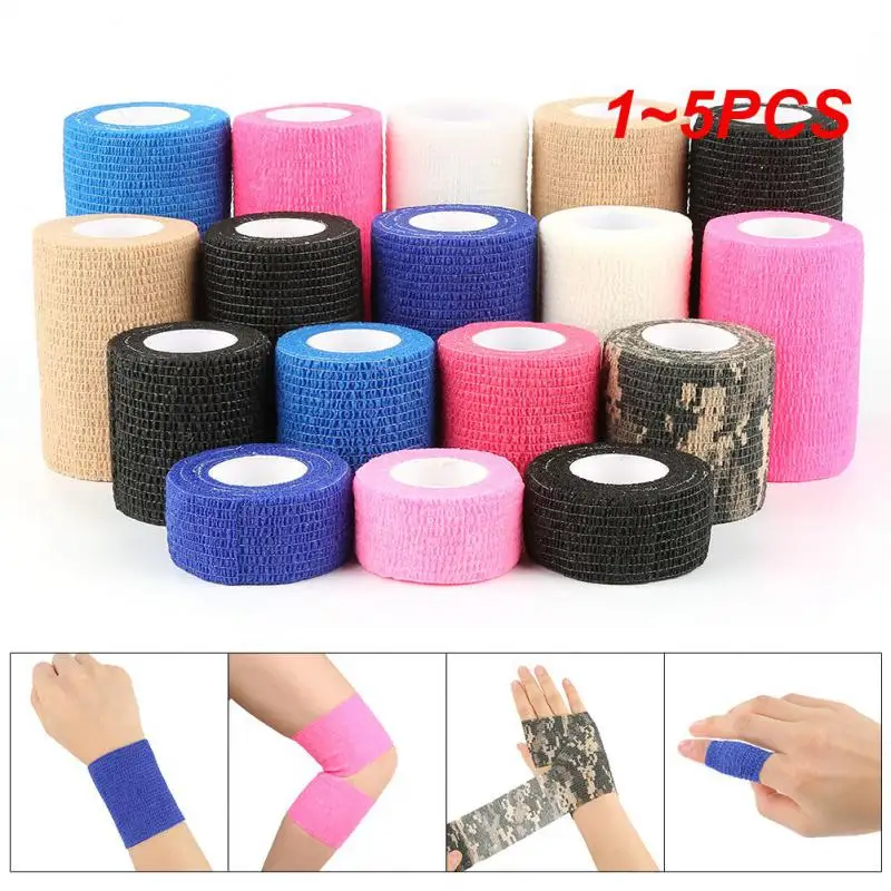

1~5PCS 7.5cm4.5m High Comfort First Outdoor Self Adhesion Air Permeability Outdoor Tool Gauze Camping Bandage