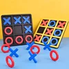 OX Tic-tac-toe Chess Parent-child Interactive Leisure Board Montessori  Game Chess Development Intelligent Educational Toy 2