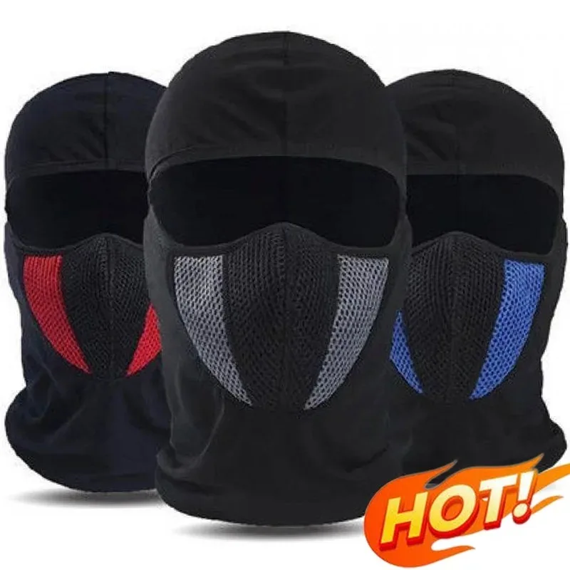 

Breathable Full Face Mask Motorcycle Balaclava Riding Windproof Dustproof Cap Outdoor Sport Face Cover Men Headgear