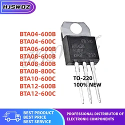 Pack of 10 High - Quality TO - 220 Triac Components (BTA06 - 600B)