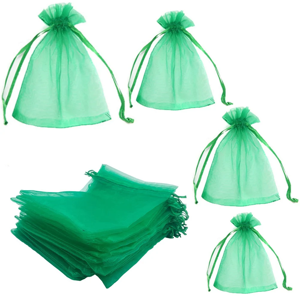 

Garden Protetcion Fruit Tree Protective Bag Garden Fruit Tree Bags 100PCS Drawstring Fruit Netting Bags Fruit Tree