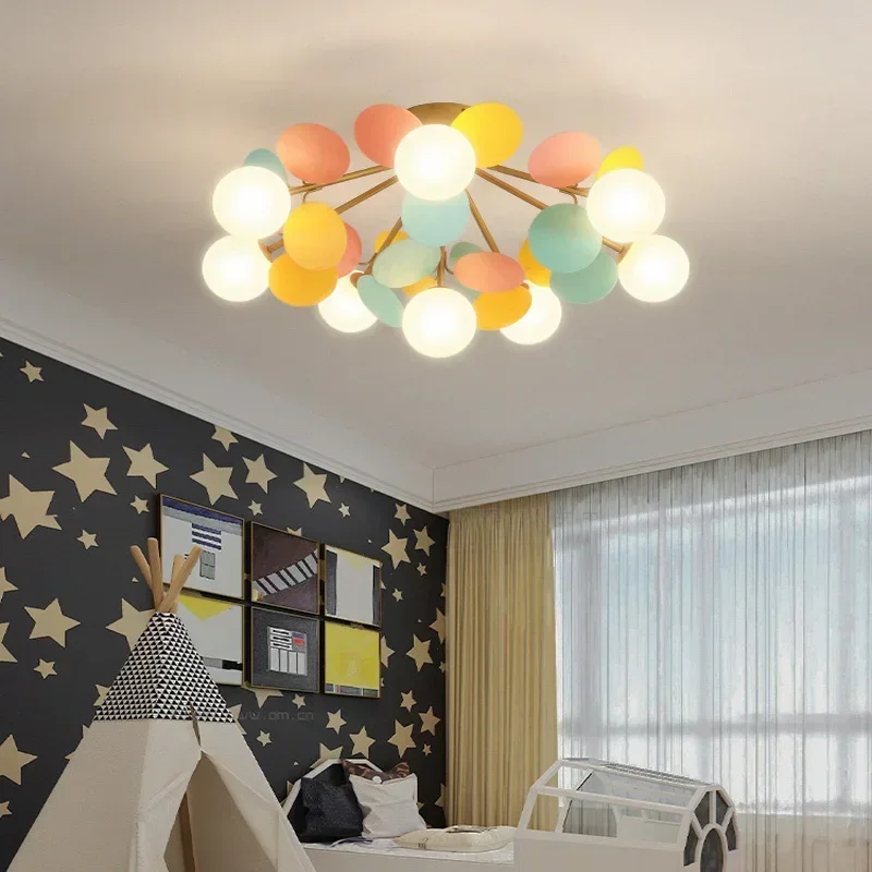 Modern Led Chandelier Scandinavian Style For Children's Room Nursery Bedroom Living Room led chandelier ceiling chandelier