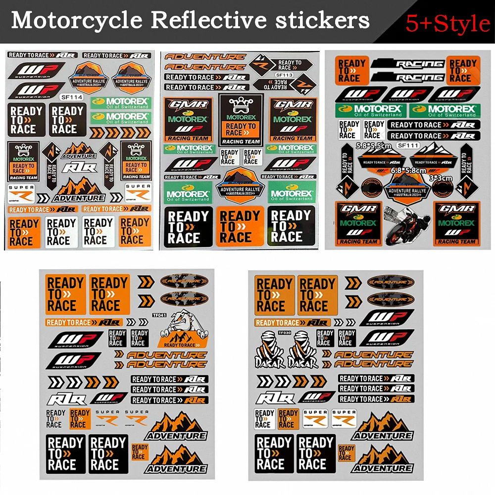 

For KTM EXC Duke RC Super R Adventure 125 200 250 300 390 690 790 890 990 1190 1290 Motorcycle Accessories WP Helmets Stickers