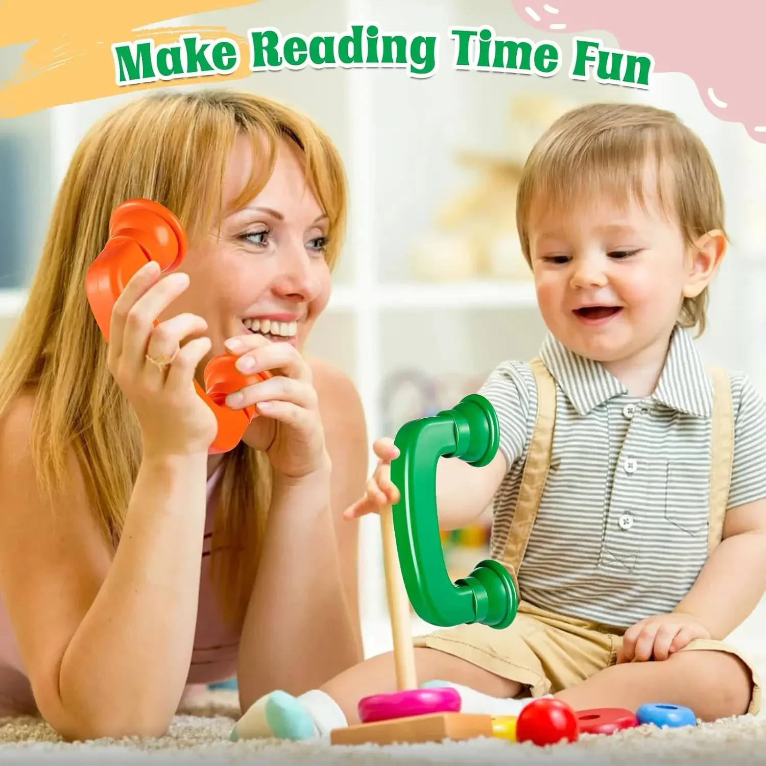 Educational Learning Toy 2 Pcs Upgrade Whisper Reading Phones Hear Myself Sound Feature Speech Therapy for Preschool Children