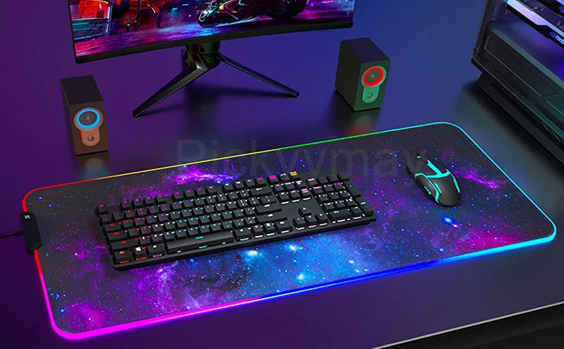 RGB grande, Mousepad LED Kawaii, Almofada de