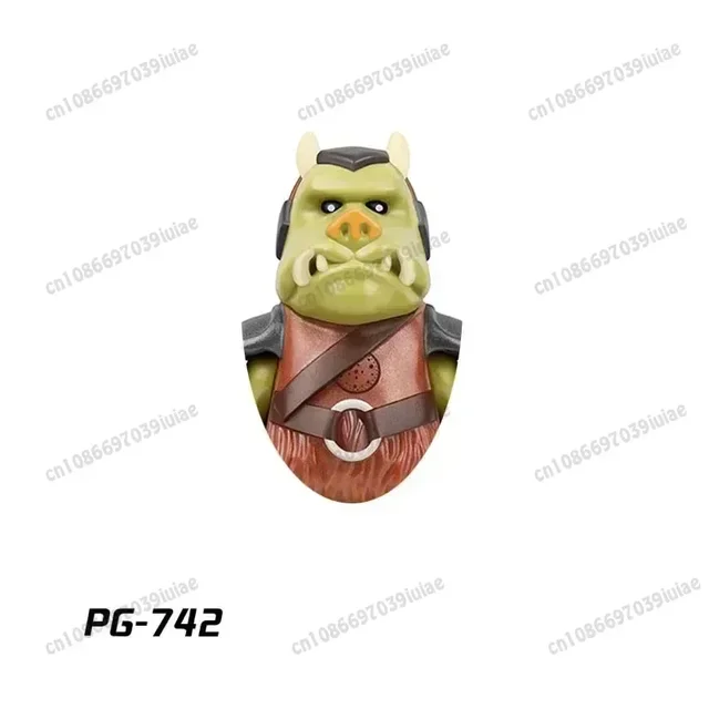 Star Wars Yoda Skywalker  Mandalorian Han Solo C-3PO Leia Darth Vader Bbba Fett Block Mini Robot Figure Bricks Assembling Doll 3