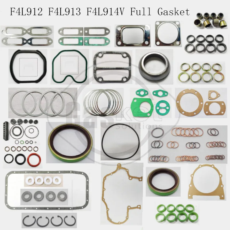 

ENGINE Rebuild FULL GASKET SET FOR DEUTZ-FAHR F4L912 F4L913 F4L914 3.8L DX KRAMER 4 cylinder Rebuild Gasket Set Oil Seal Set