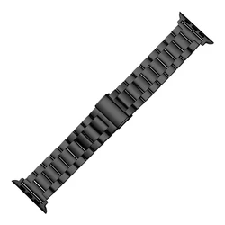 Premium Stainless Steel Watch Strap Bracelet for 38mm 40mm 41mm (Black)