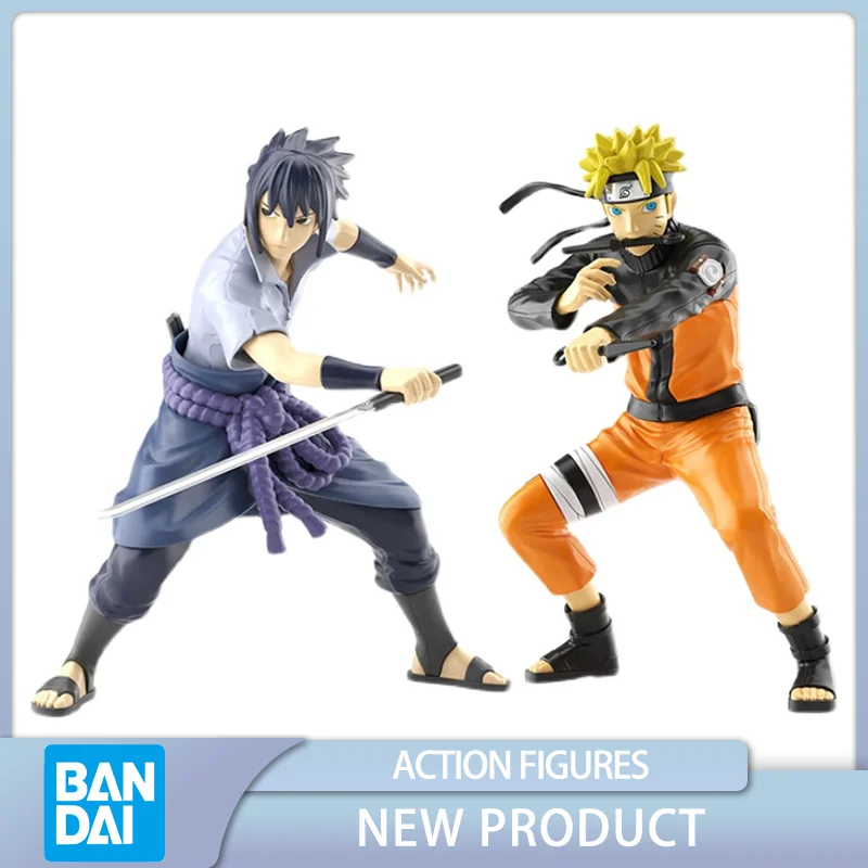 

BANDAI EG Naruto Shippūden Uzumaki Naruto Uchiha Sasuke Assembly Model Anime Action Figures Collect Model Toys