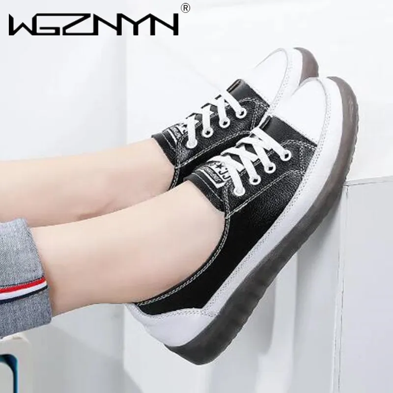 

2023 модные кожаные женские кроссовки, белая повседневная спортивная обувь на плоской подошве со шнуровкой, Вулканизированная обувь, оригинальные женские кроссовки с низким вырезом