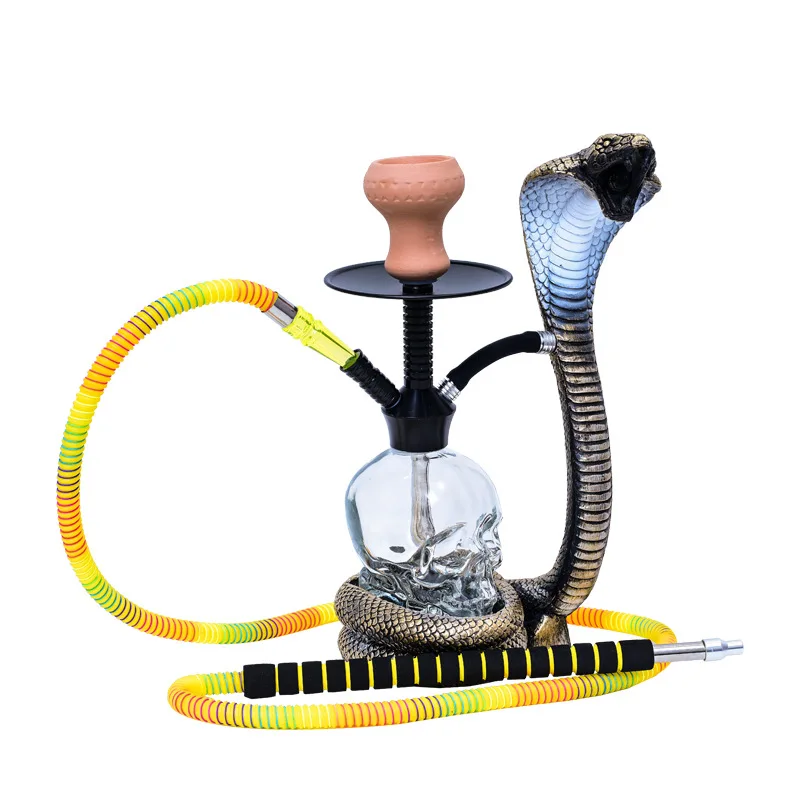 Modern Large Hookah Kit For Better Smoking Snake And Skull Statues