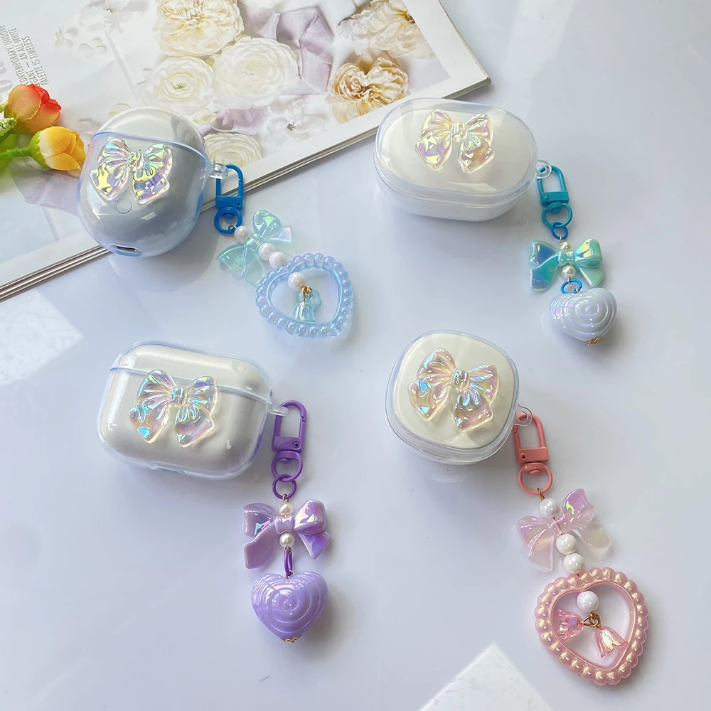 Per Oneplus Buds Pro Case Luxury Flower / Laser Love Custodia Per Auricolari Per Oneplus Buds Pro Cover In Silicone Trasparente