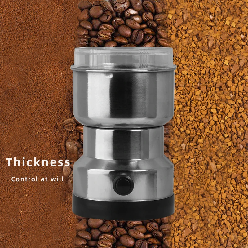 Molinillo de café eléctrico por goteo Espresso, licuadora portátil, granos  de grano, máquina de molienda de semillas de especias, molino multifunción  de cocina - AliExpress