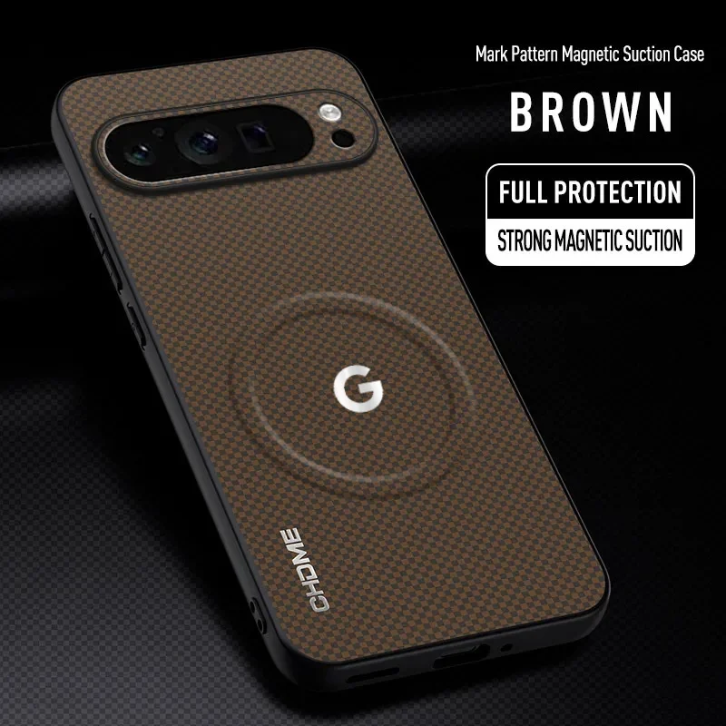 Luxury Mark Stripe Pattern Magnetic Shockproof Phone Case