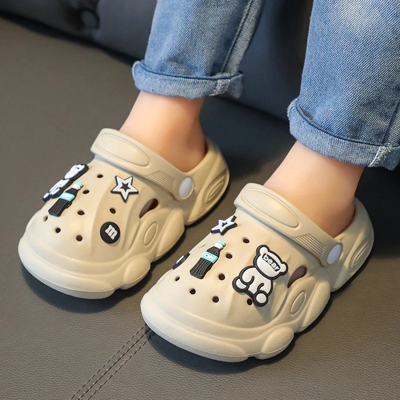 

Parent-child Children's Sandals Slippers Summer Cartoon Bag Hole Shoes Waterproof Gifts for Men Women Large Medium Small Babies
