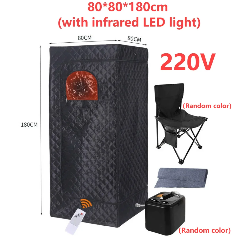 Portable Infrared Sauna Box with Remote Control - Foldable Sweat Room