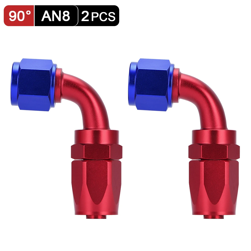 Aluminium 8AN AN8 8-Een Rechte/90 Graden Swivel Ol... – Grandado