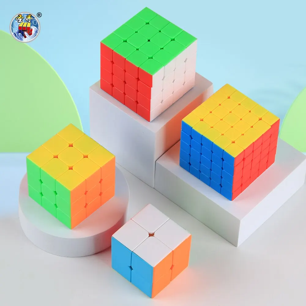 SENGSO Speed Cube 3x3 Legend Series Stickerless Magic Cube Profession Puzzle Kid's Fidget Toys